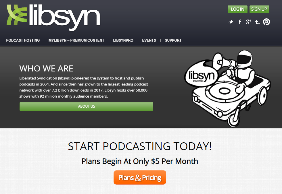 Libsyn podcast hosting